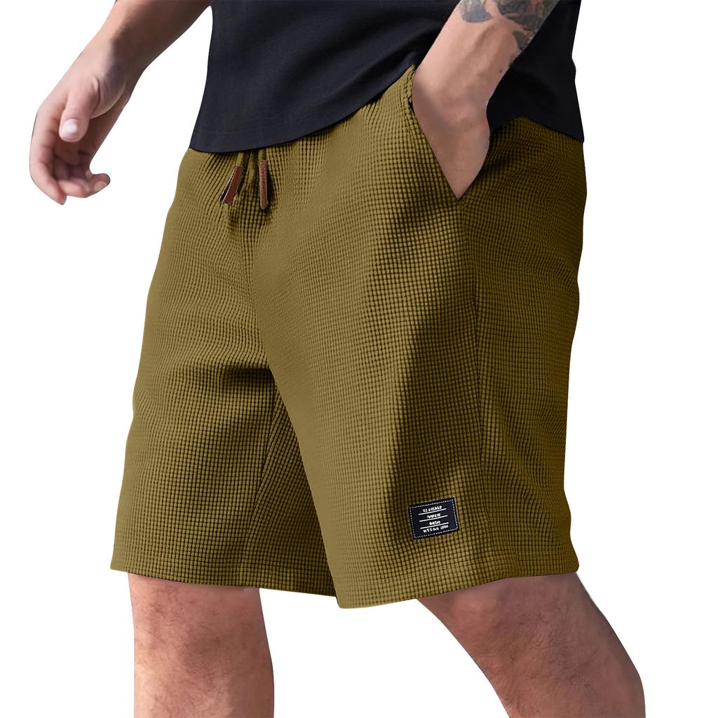 Men's Summer Casual Shorts Men's Fashion Sports Textured Shorts