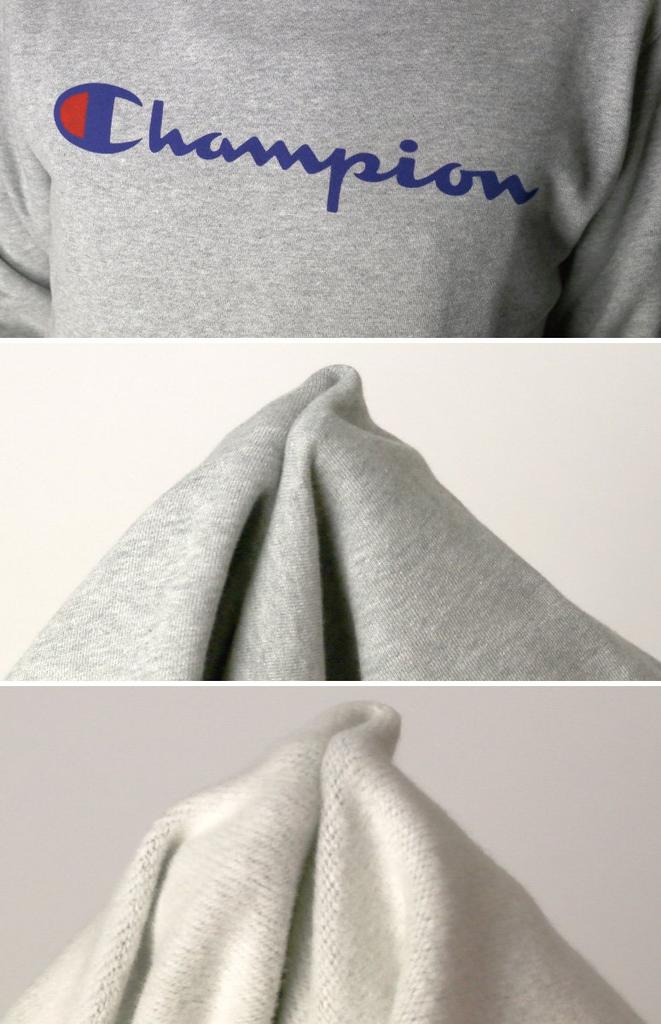 Hoodie Sweatshirt Long Sleeve Brushed Lining Classic Script Logo Print Hooded Sweatshirt Dark Green S [Champion] C3-Q107 Men's