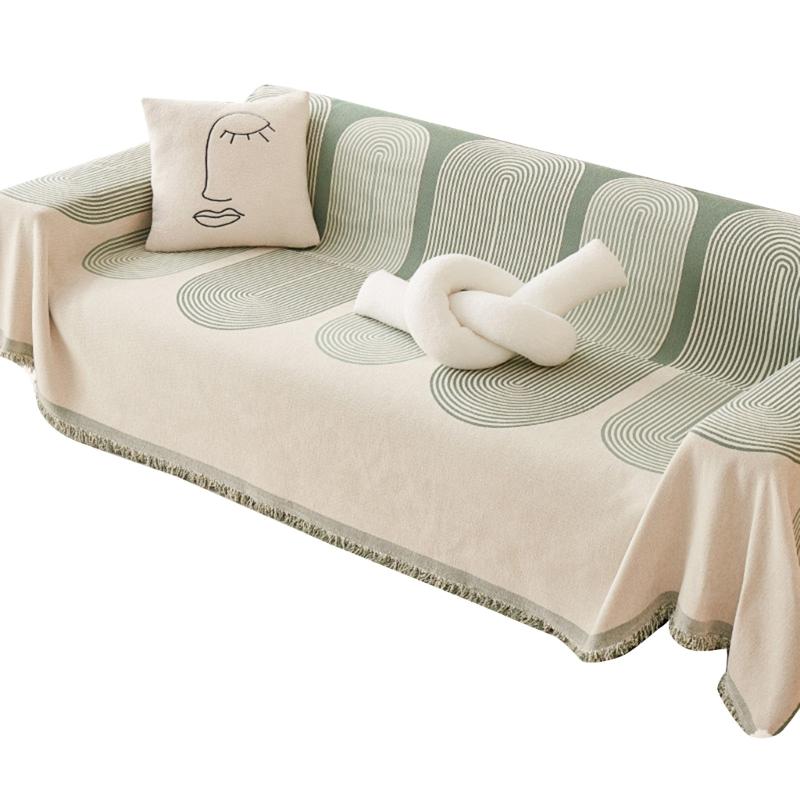Multi Functional Sofa Throw Sofa Blanket Cover Bed Sheet Geometric Pattern for Home Decor and Outdoor Picnics Carpet