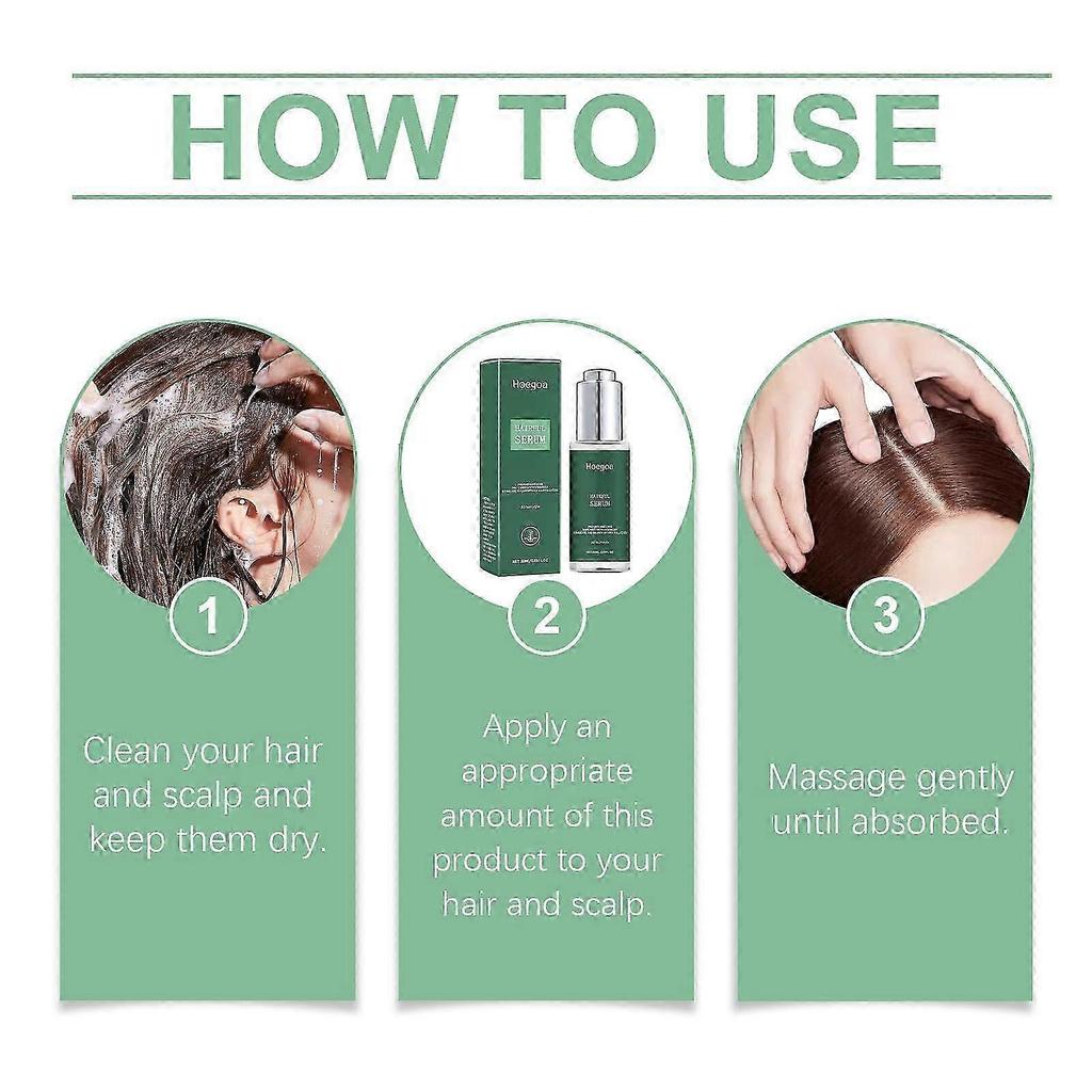 Nourishing Hair Serum for Thicker, Fuller, and Healthier Hair | Moisturizing Ginseng & Glycerin Formula | Reduces Hair Loss, Adds Volume & Delightful