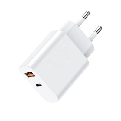 30W PD Fast Charger Dual Port USB C Wall Charger Quick Charge Power Adapter for Smart Phones Tablets Earbuds