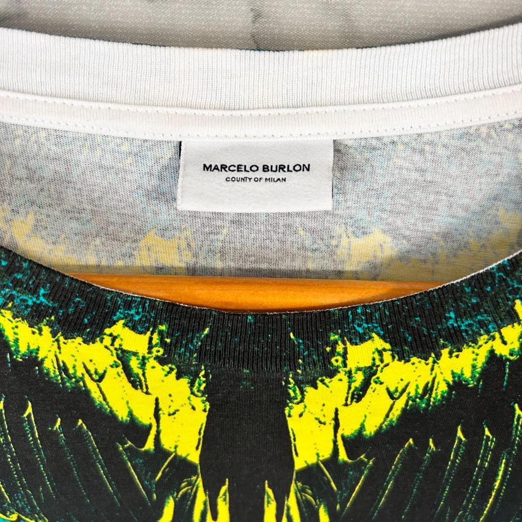 [USED] MARCELO BURLON Marcelo Feather T-shirt Worn by BTS V