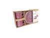 COFFEE CUPS WITH SAUCERS SET FOR COFFEE AND TEA 200 ml PLUM Ø 8.5 cm