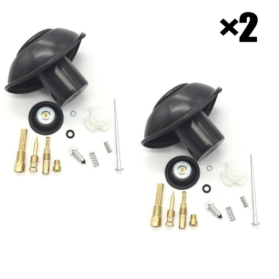 2 Sets Motorcycle Carburetor Repair Kit for Honda NV400 Shadow 400 VLX400 STEED