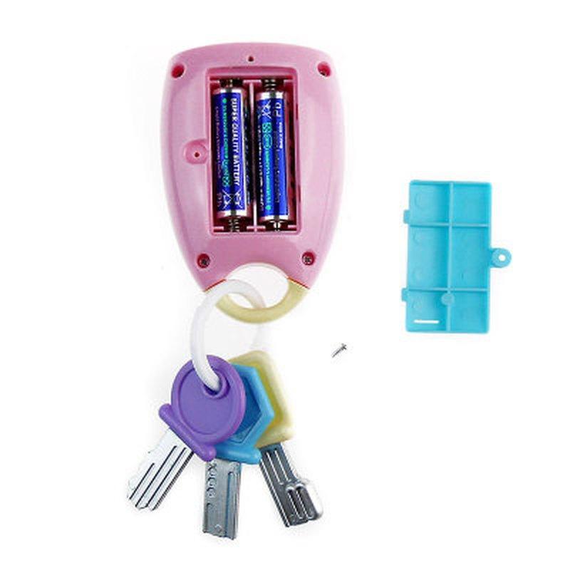 Colorful Baby Toy Musical Toy Car Key Shaped Toy Smart Remote Sound And Light Musical Car Key Keycha