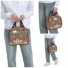 William Morris Strawberry Thief Rood Geïsoleerde Lunchtas voor Dames Kantoor Koeltas Thermische Voedseldoos Tote LekkendLunchboxenContainer