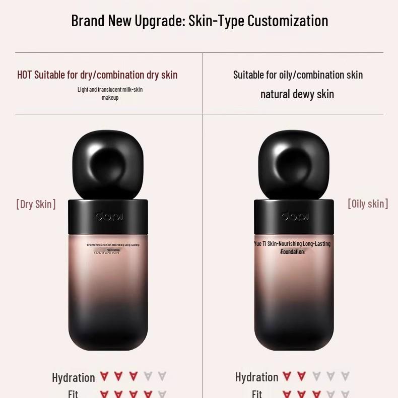 Dopl Dopa Yanyue Long-lasting, Lightweight, Waterproof, Sweat-proof, No-transfer Foundation Liquid 35ml