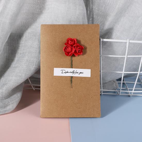 2 Adet Kuru Çiçek Tebrik Kartı El Yapımı Retro Hediye Kartı Düğün Doğum Günü Bebek Partisi Mezuniyet İçin Kendin Yap Davetiye Dilek Kartı