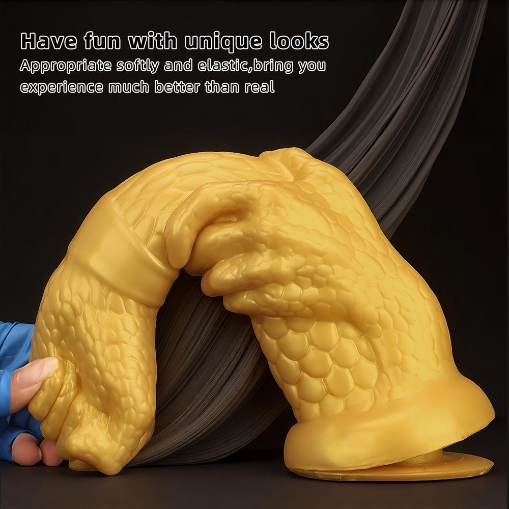 Dildo din silicon auriu dop anal mare jucărie sexuală fisting masturbator penis mare penis realist strap-on coc