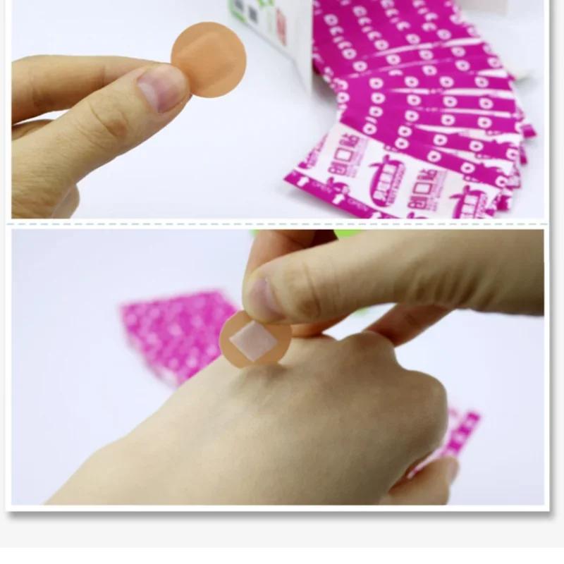 100pcs Round Band Aid Body Wound Hemostasis Sticker For Baby Skin Breathable Waterproof Transparen First Aid Bandage