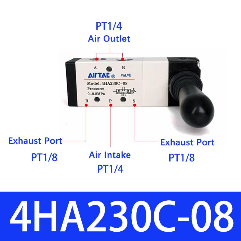 AIRTAC Passenger Pneumatic Original Manual Valve Hand Valve 4H210 4HA230 4H310 4HA330