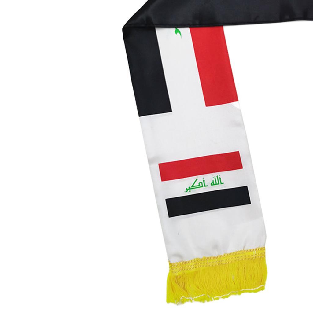 Stylish Iraq Turban Headwear for Men and Women Scarf Stole Free Iraq Flag Print Fashionable Headwear for Iraq