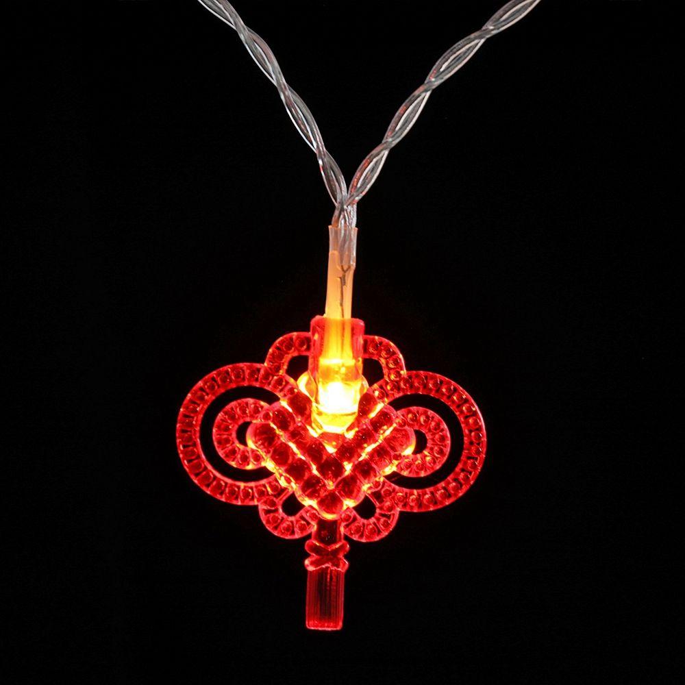 Festival Party Supplies Traditional Chinese Knot Red Lantern Lantern Lamp Lights Decor String Light