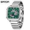 Sanda Multifunctional Men's Luminous Waterproof Electronic Alarm Watch