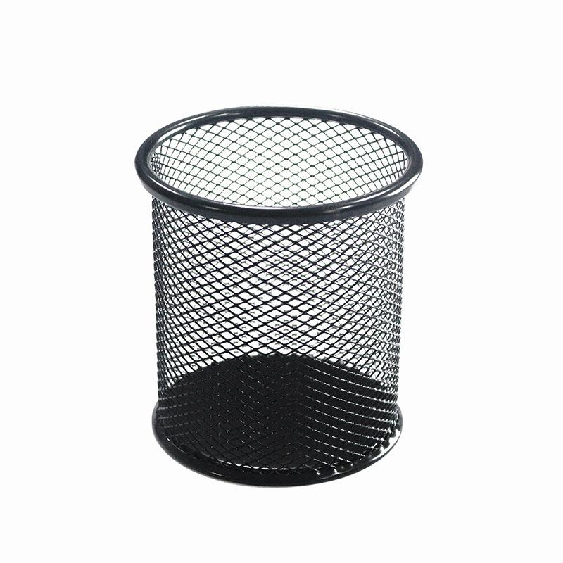 

Circular Grid Metal Pen Holder, Multifunctional Creative and Simple Storage Box for Student Office Desktops