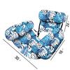 Foldable Inflatable Water Recliner with Mesh Hammock and Dual-Use Backrest