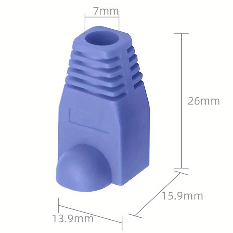 Protetores de Cristal de Rede RJ45 Coloridos, Cat 6, Pacote de 1000, Opcional em Dez Cores