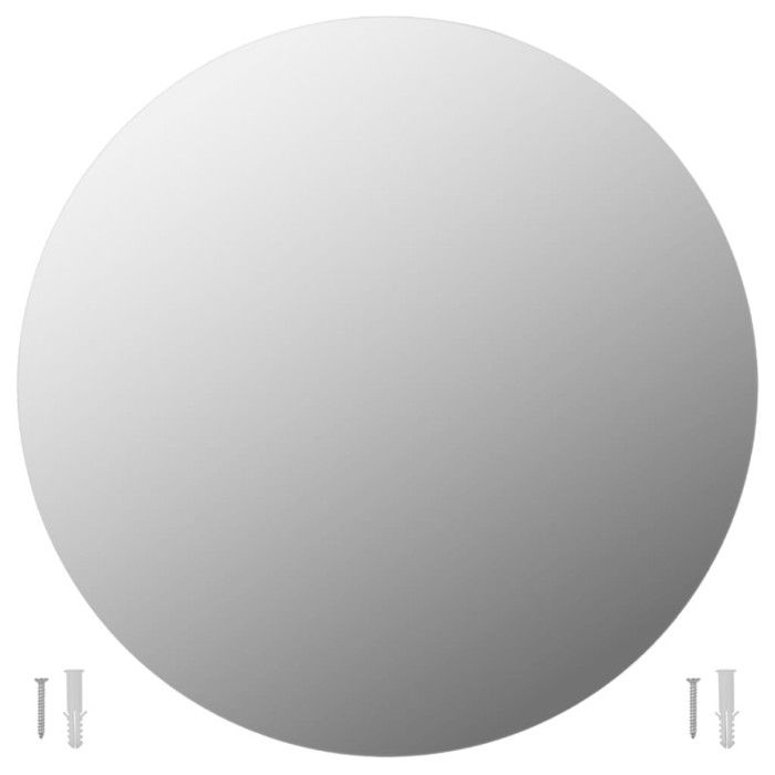 VidaXL Wall Mirror 50 Cm Round Glass Wall Decoration Living Room Home 245703