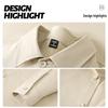 Jeanswest Men's Casual Long Sleeve Lapel Shirt