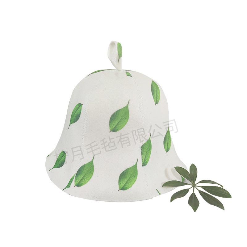 Fashionable Printed Sauna Felt Hat for Hair Drying