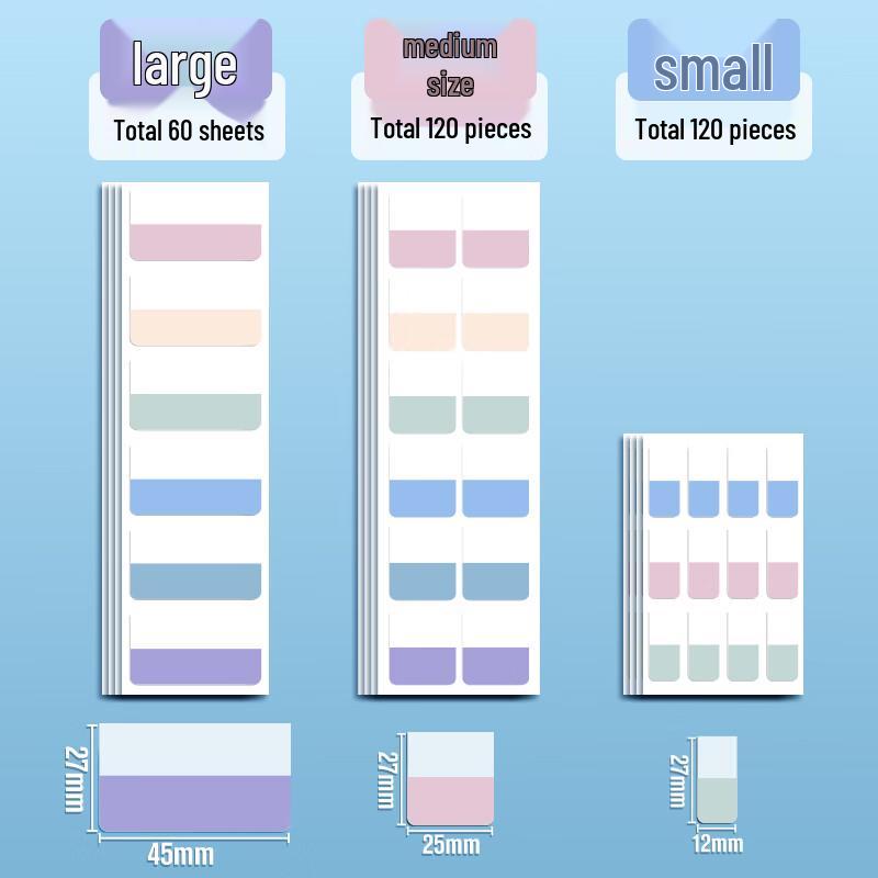 Morandi Writable Index Tabs & Sticky Notes