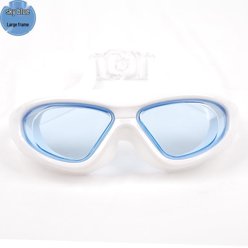 High-Definition Anti-Fog Electroplated Swimming Goggles with Silicone Straps