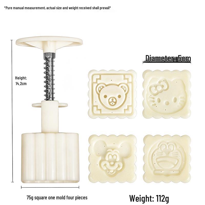 Mid-Autumn Festival Mooncake & Pastry Baking Press Mold Tool for Ice Skin and Green Bean Cake