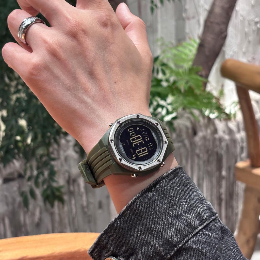 Stylish And Simple Single Display Watch Men'S Multi-Functional Outdoor High-Value Trendy Sports College Style Men'S Electronic Watch