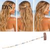 Summer Vacation Hair Jewelry Beach Mermaid Clip, Starfish Shell Bead Chain for Women, Gift Seaside Lovers Boho Coastal Styling Tool Wedding