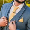 Iplusmile Copper Musical Note Tie Business Formal Tie Musical Note X X Inches 2-Piece Set, Men's Clip, Clip, Design, Men's Accessory, 2.52 1.14 0.83