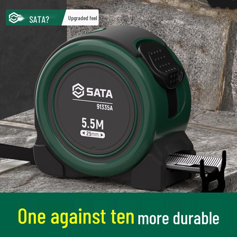 

SATA Kaifeng Series High Precision Steel Tape Measure, Durable and Thick, Available in 5m and 7.5m. 91333A/Steel Tape Measure 3.5M×16MM
