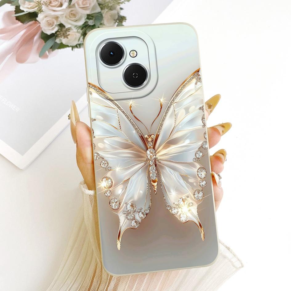 For Tecno Spark 40C Case KM4k Fashion Painted Liquid Silicone Soft TPU Shockproof Cover For Tecno Spark40C Pop 10 Pro Phone Case