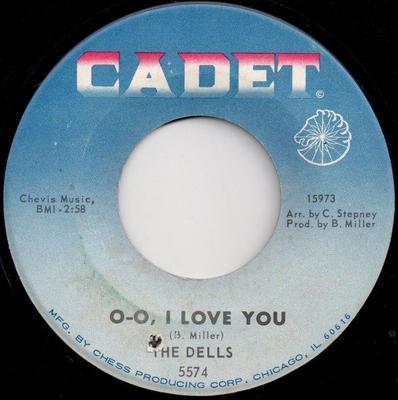 7inch Record DELLS - O-O, I Love You / There Is 15973 Cadet 1967 US Soul/Funk Used