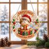 100pcs Acrylic Christmas Hanging Ornament High Transparency Christmas DIY Sun Catcher  Home Decor
