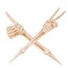 Spooky Decor Skeleton Gesture Lawn Stake Stable Halloween Decoration  Lawn Garden