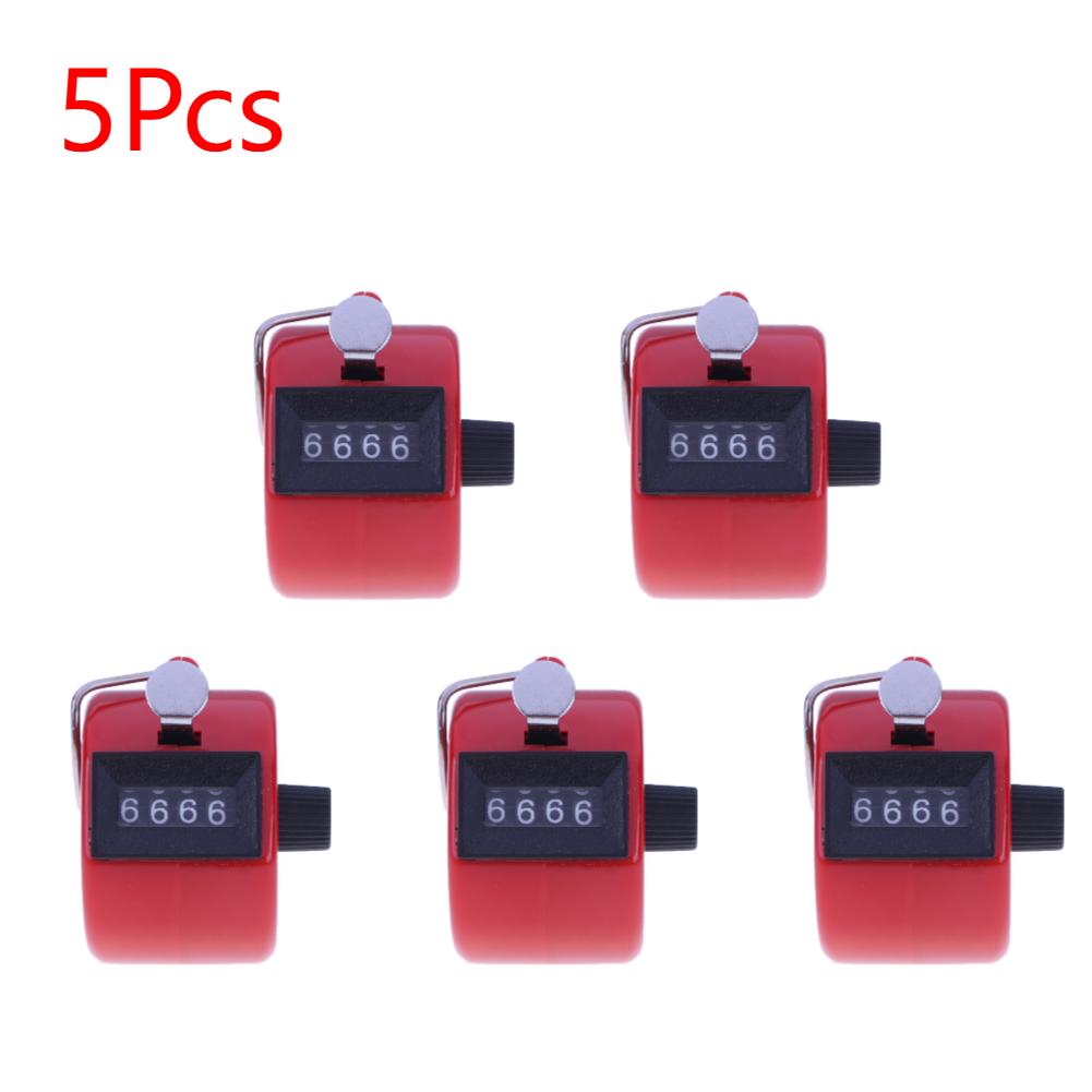 Handheld 4 Digital Tally Counter Mechanical Manual Palm Clicker Number Count Assorted Tally Counter Number Count