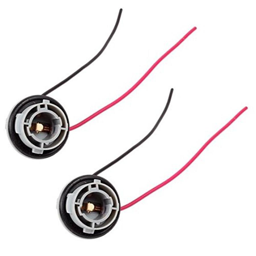 2× 1156 Turn Signal Light Brake Light Harness with Pre-wired Socket For LED Bulb