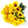Artificial Flower Small Sunflower Ornament Mini Ornament Fence Flower Living Room Dining Table Picnic Decoration Sunflower Fake Flower