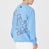 New MLB Sweatshirt Unisex Light Blue 3AMTI0126-07BLL