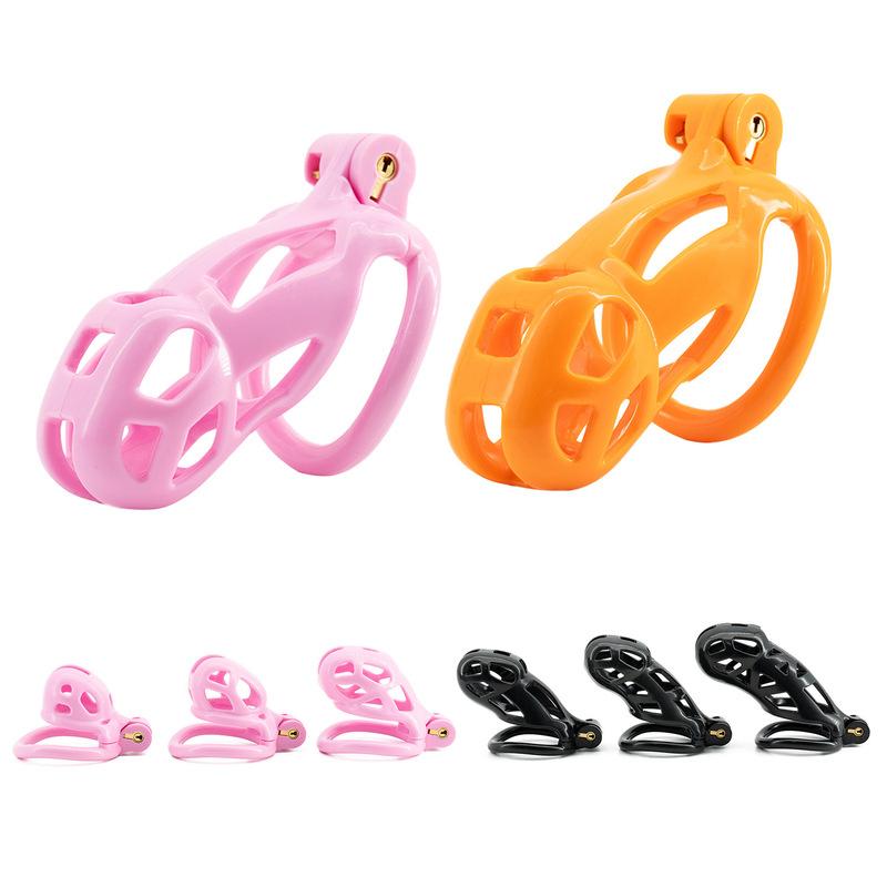 6 sizes CB Nylon Chastity Cage Sex Toy Male Penis Bondage Restraint Sex Game for Couple Penis Ring Nano Nub Erotic Urethral Lock