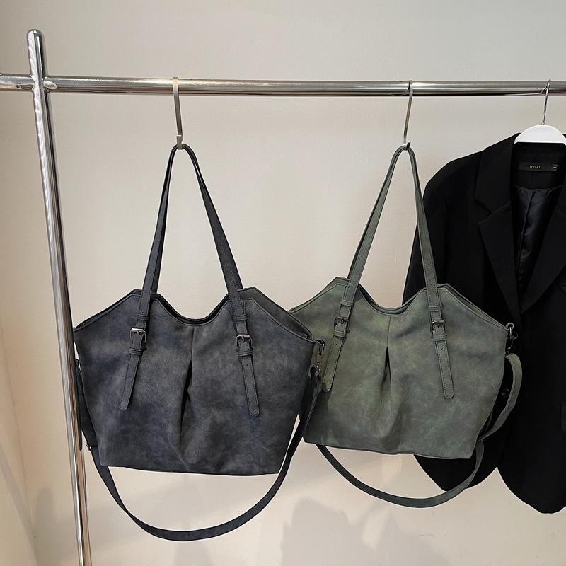 Geantă de mână pentru femei din piele moale, geantă de umăr și crossbody cu buzunare multiple, geantă de mână de zi cu zi la modă cu capacitate mare, stil vintage