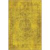 Rutschfester, waschbarer Vintage-Teppich in Senfgelb
