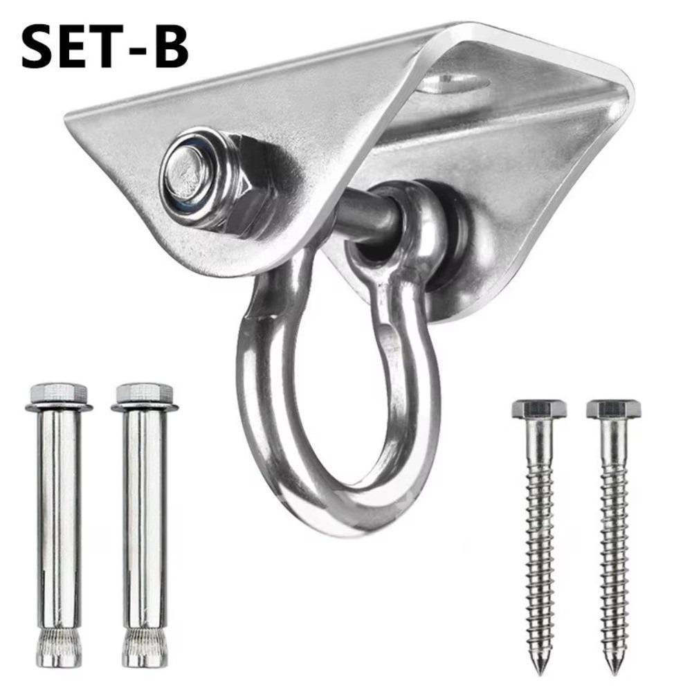 360 Rotate Swivel Load-bearing Hook Hanging Hardware Stainless Steel Hammock Fixing Plate Swing Accessories