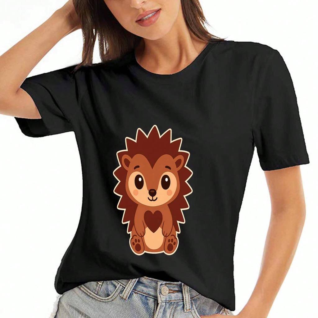 Cute Chinchilla Pocket unisex Cotton T Shirt, Premium Cotton Quality Print, Durable, Leisure And Fashion. Funny Pet Graphic Tee, Soft Fabric, Breathab