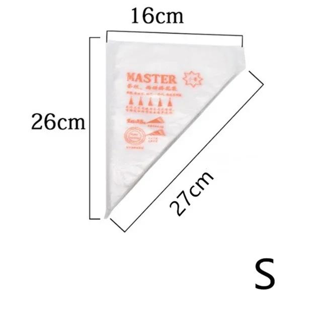 

100PCS Disposable Pastry Bags Food Preparation Icing Cake Cream Decoration Cup Cake Piping Tool Home Daily Baking Accessories