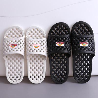 Women's & Men's Non-Slip Indoor/Outdoor Hollow Bathroom Sandals for Home, Gym, or Hotel Use.