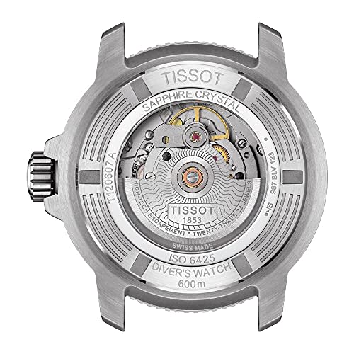 Tissot Seastar 2000 Professional Watch with Rubber Strap, Officially Imported, T1206071744100, Men's, Gray Dial