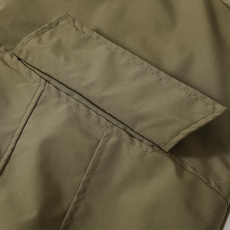 Men Plus Size Stand Collar Jacket Loose Casual Zip Up Outerwear Big Pockets Windproof Coat For Big Men
