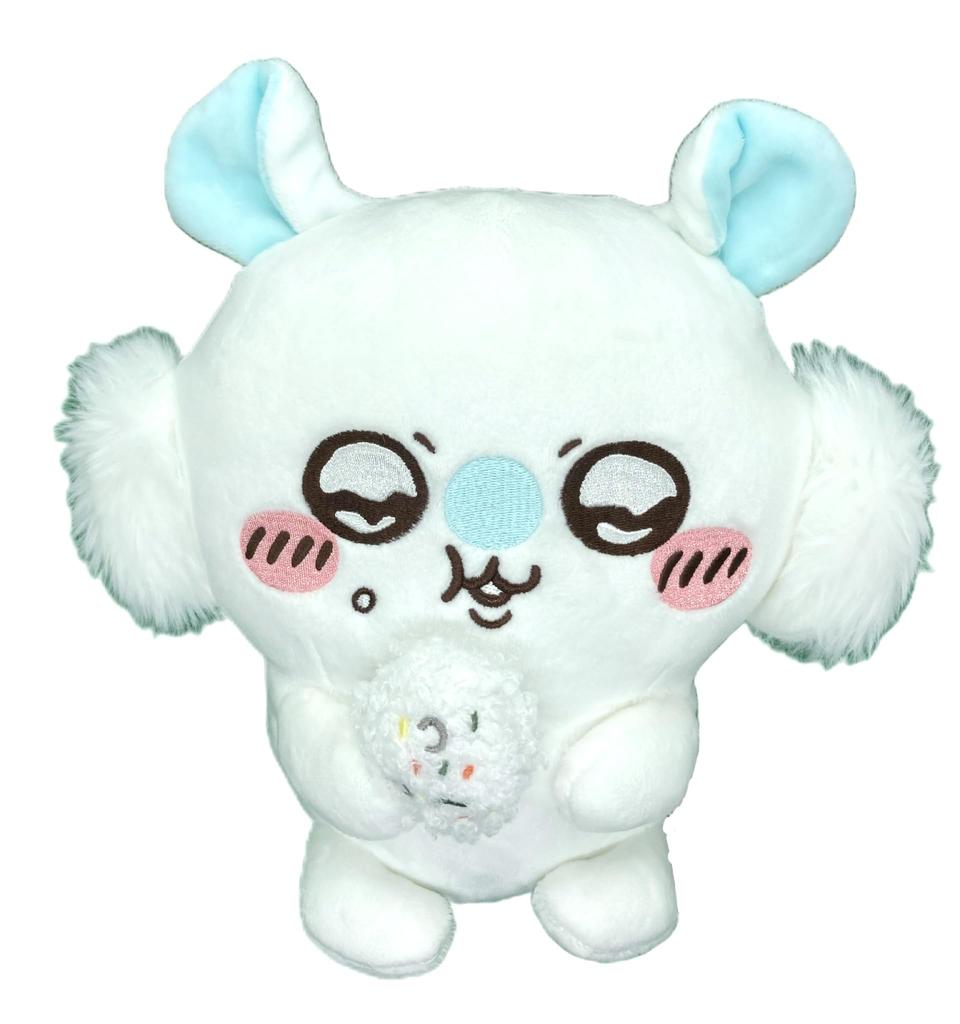 Cute little flying squirrel munching plush toy, approx. 20cm (flying squirrel) (mouth open)