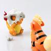 8cm Cartoon Charmander Model Wear A Cubone Helmet Anime Figure Pokemon GK Boy Collection Desktop Decoration Ornament Toy Gift